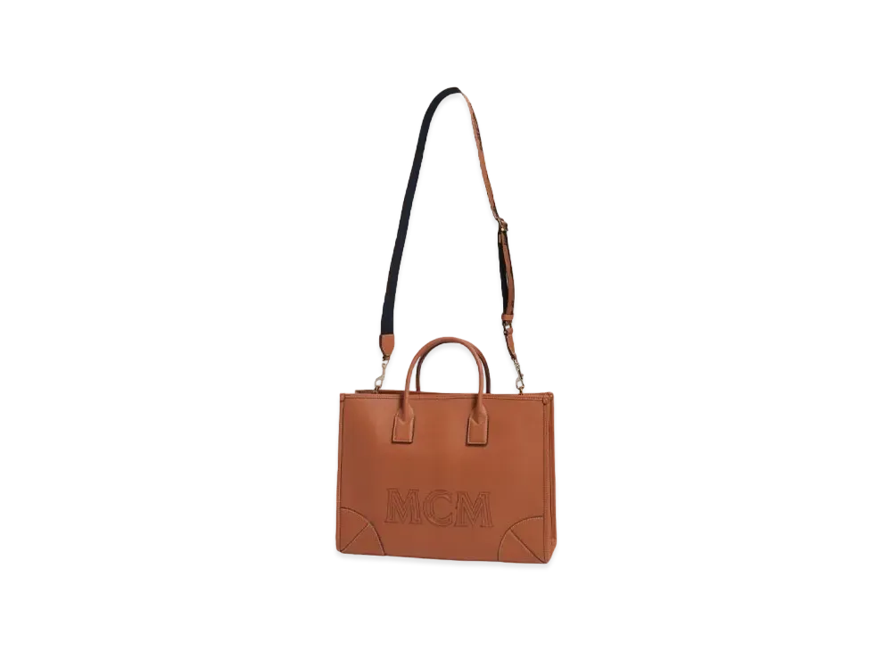 MCM MUNCHEN TOTE "COGNAC"