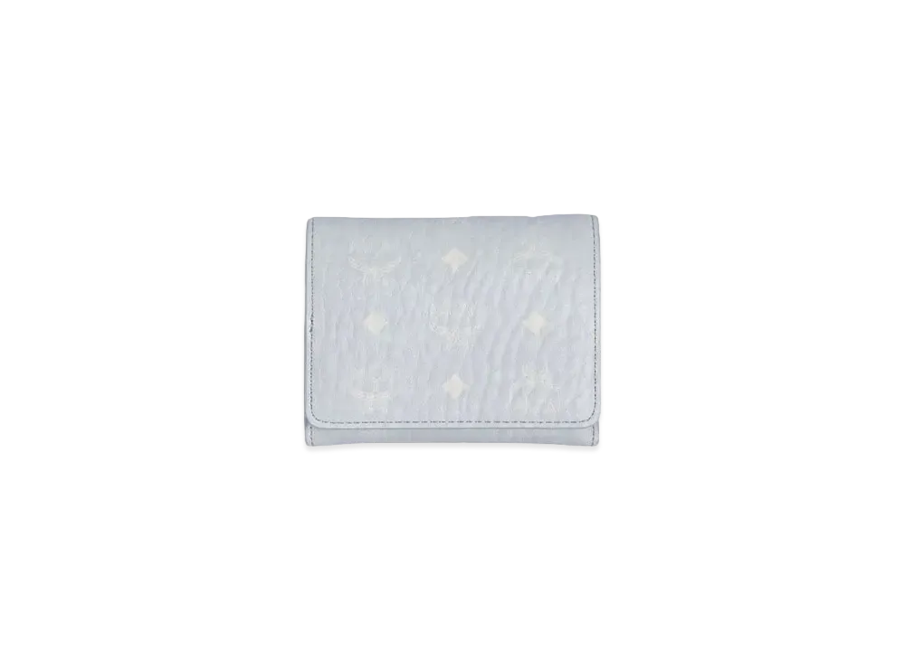 MCM AREN FOLD WALLET MINI "MISTY GRAY VISETOS"