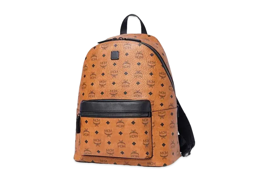 MCM STARK BACKPACK MEDIUM "COGNAC"