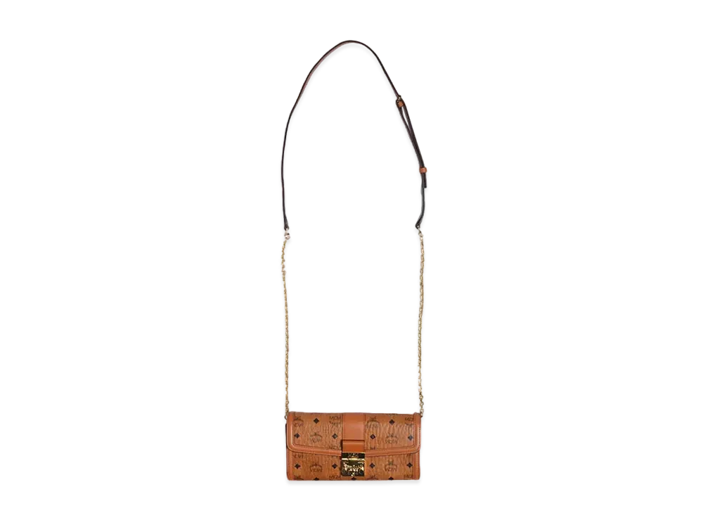 MCM TRACY WALLET ON CHAIN "COGNAC"