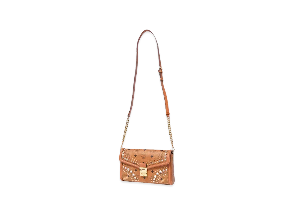 MCM TRACY CROSSBODY MEDIUM "COGNAC"