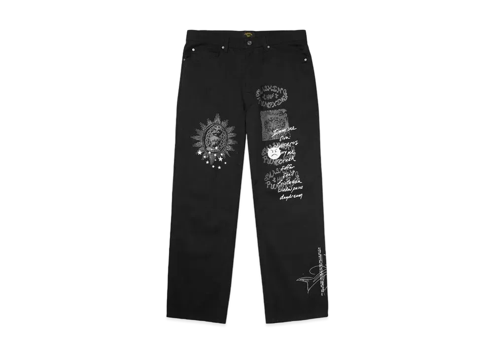 HUF x Smashing Pumpkins Muzzle 5-Pocket Pant "Black"
