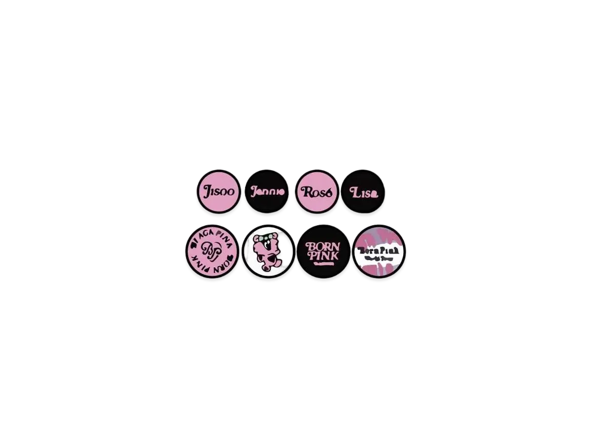 Verdy x BLACKPINK Born Pink Pop Up Button Pin Set "Multi"