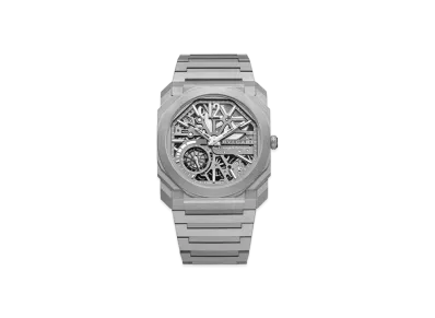 BVLGARI Octo Finissimo Watch "Titanium/Gray"