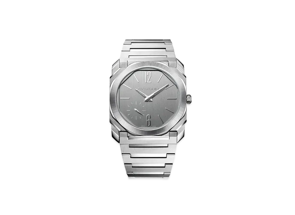 BVLGARI Octo Finissimo Watch "Stainless Steel/Grey"