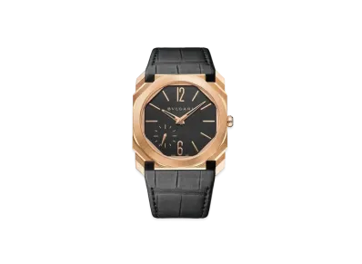 BVLGARI Octo Finissimo Watch "Pink Gold/Black"