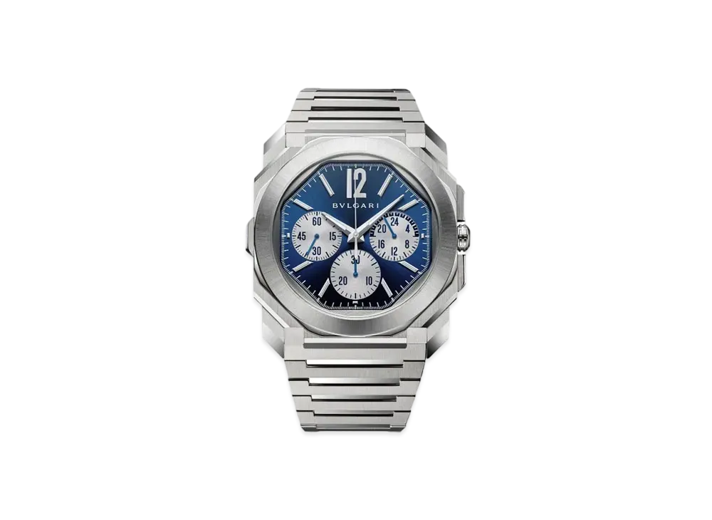 ブルガリ オクト フィニッシモ ウォッチ "ステンレススティール/ブルー/シルバー/グレー" 103467