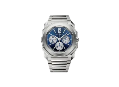 BVLGARI Octo Finissimo Watch "Stainless Steel/Blue/Silver/Gray"