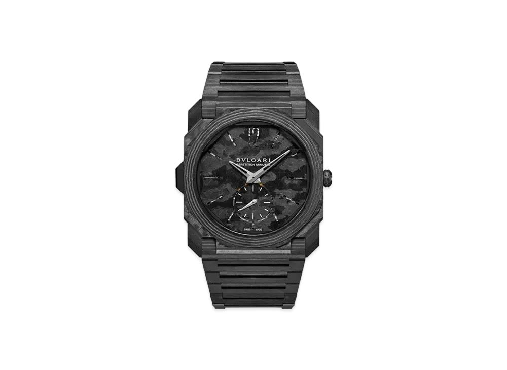 BVLGARI Octo Finissimo Watch "Titanium/Carbon/Black"