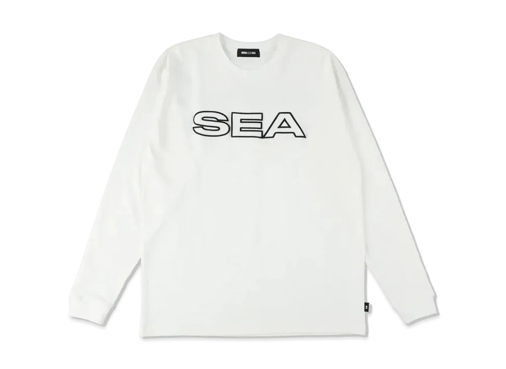 WIND AND SEA Edge Logo L/S Tee "White"