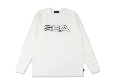 WIND AND SEA Edge Logo L/S Tee "White"