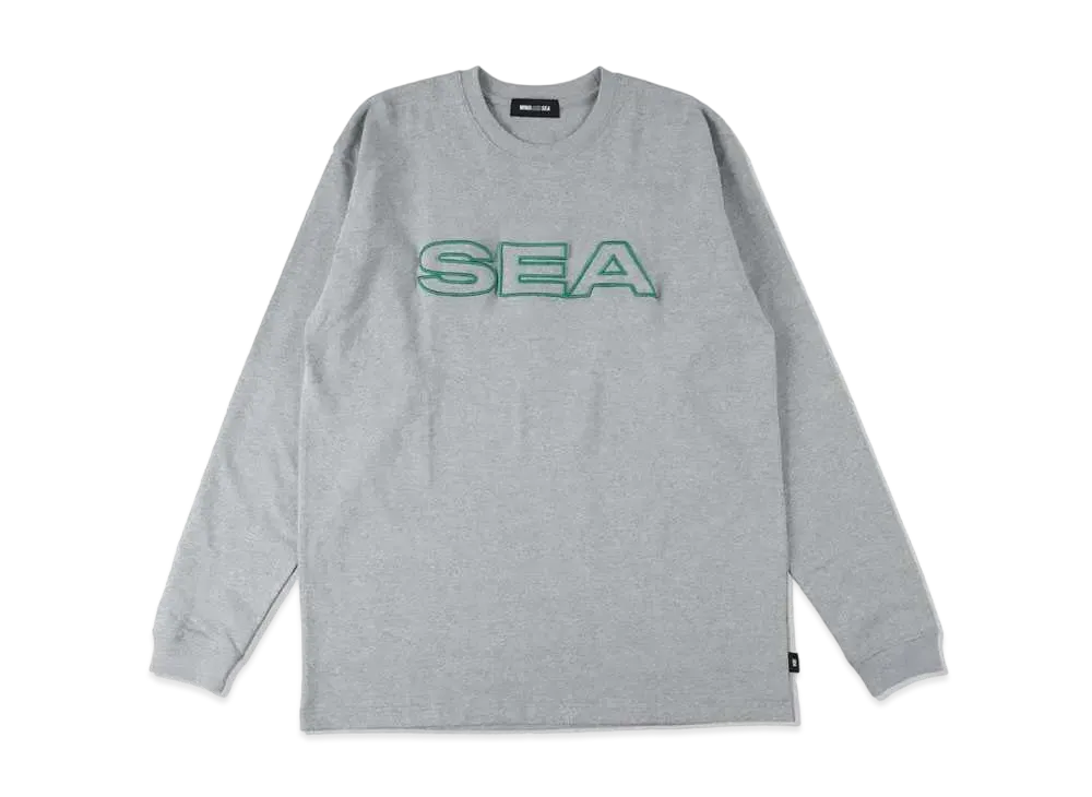 WIND AND SEA Edge Logo L/S Tee "Gray"