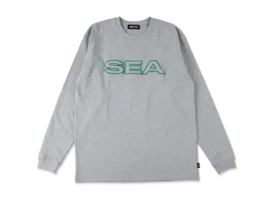 WIND AND SEA Edge Logo L/S Tee "Gray"