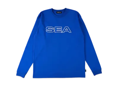 WIND AND SEA Edge Logo L/S Tee "Blue"