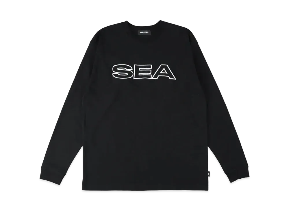 WIND AND SEA Edge Logo L/S Tee "Black"