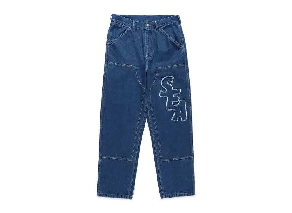 WIND AND SEA Sea Double Knee Denim Pants "Indigo"