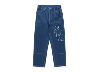 WIND AND SEA Sea Double Knee Denim Pants "Indigo"