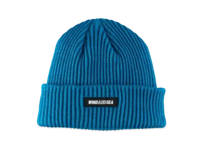 WIND AND SEA Wide Rib Knit Cap "Blue"