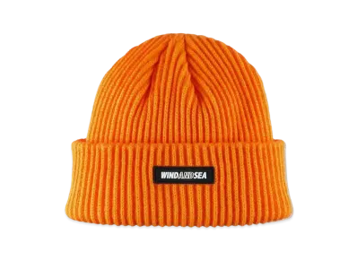 WIND AND SEA Wide Rib Knit Cap "Orange"
