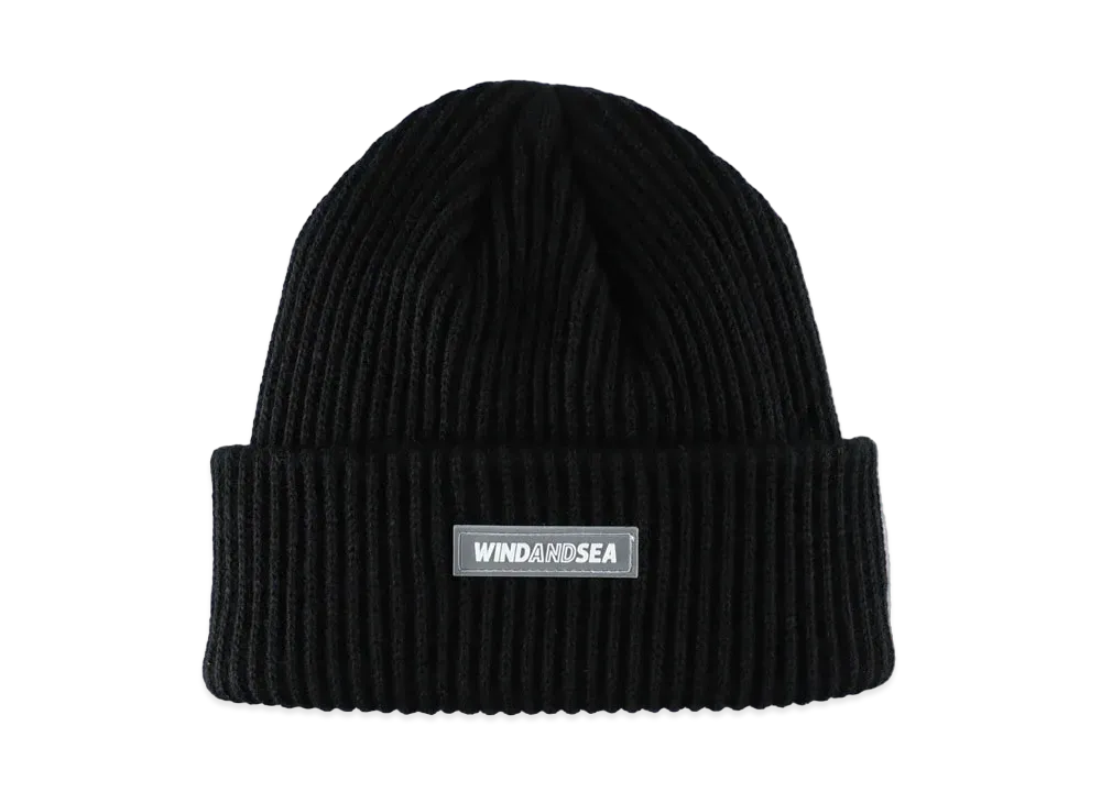 WIND AND SEA Wide Rib Knit Cap "Black"