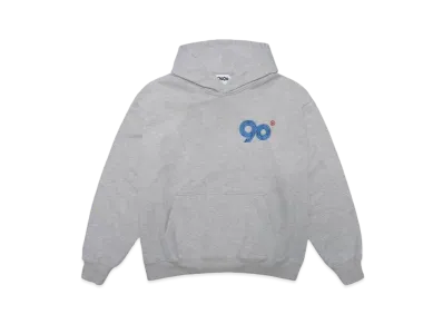 9090 90 Logo Hoodie "Heather Gray"