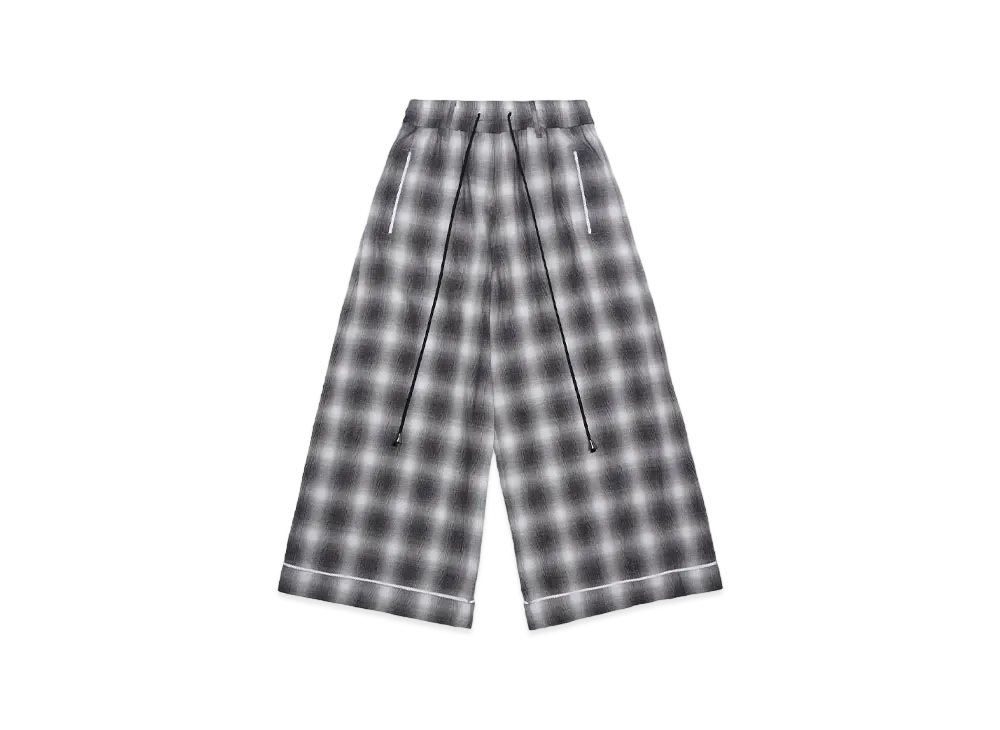 el conductorH COTTON FLANNEL PAJAMA TROUSERS "BLACK"