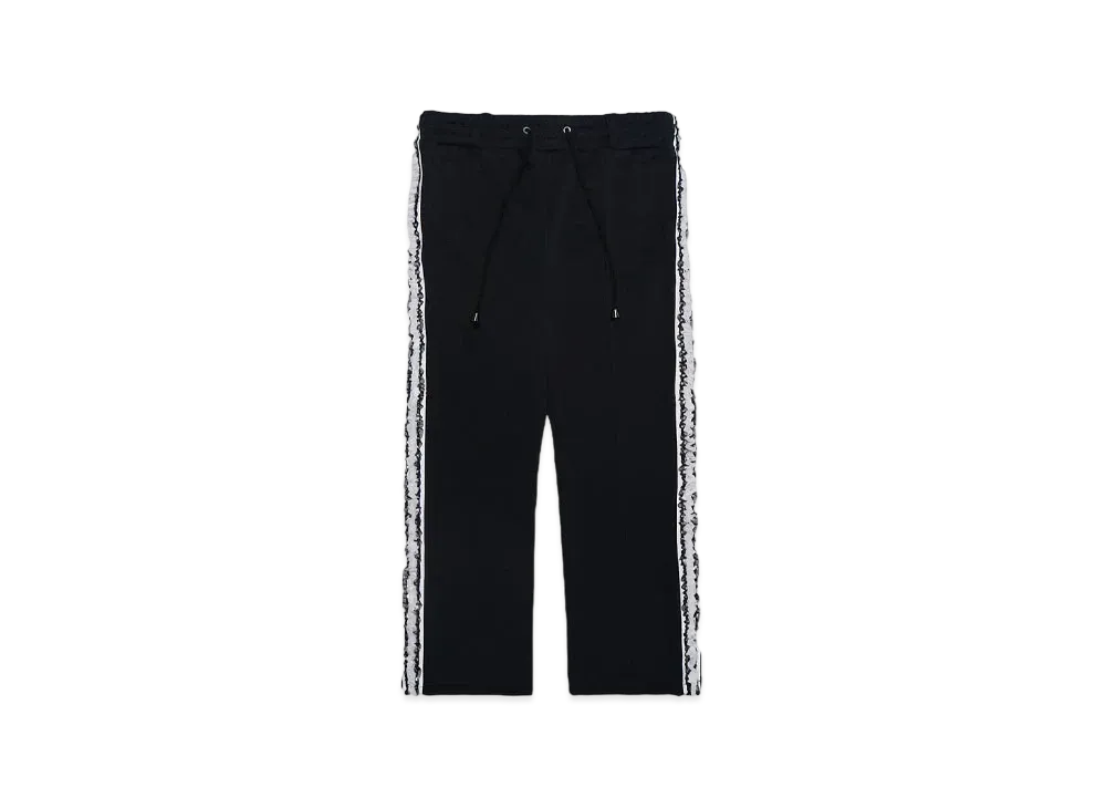 el conductorH FRILL SIDE LINE JERSEY TROUSERS "BLACK"