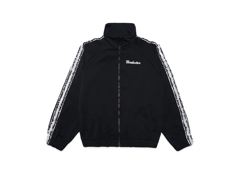 el conductorH FRILL SIDE LINE TRACK TOP "BLACK"