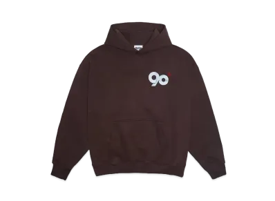 9090 90 Logo Hoodie "Brown"