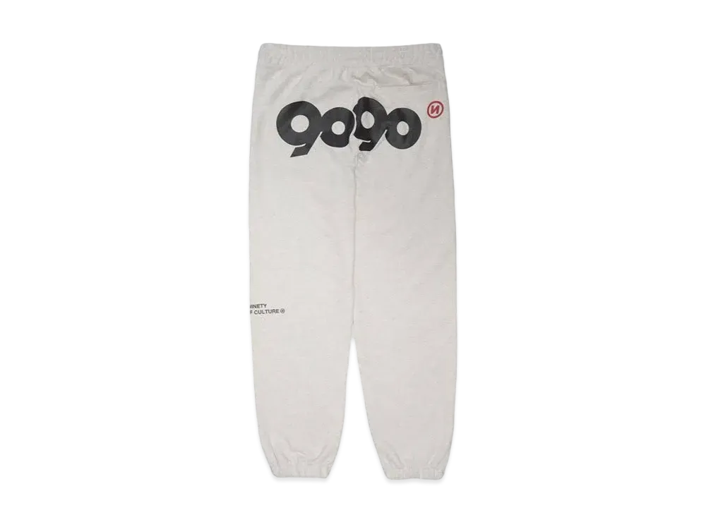 9090 90 Logo Sweat Pants "Oatmeal"