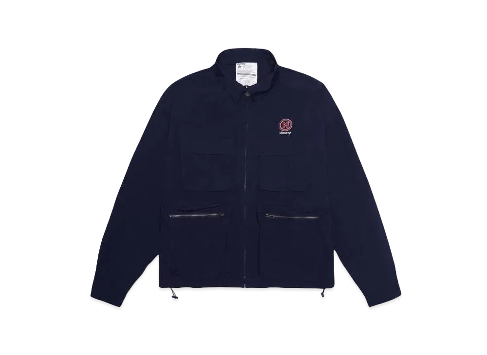 9090 Multi Pockets Nylon Blouson "Navy"