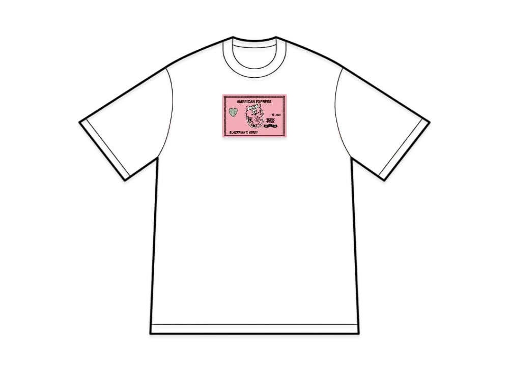 Verdy x BLACKPINK Born Pink Pop Up CC T-shirt(Amex Exclusive) "White"