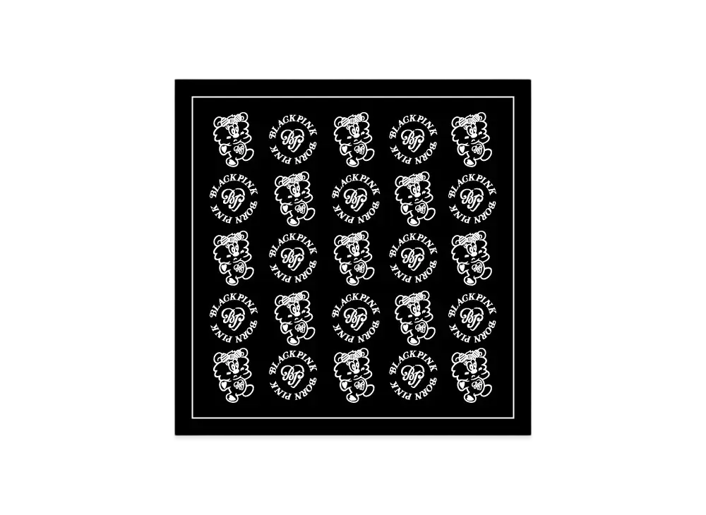 Verdy x BLACKPINK Born Pink Pop Up Bandana "Black"