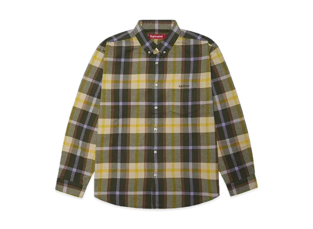 Supreme Plaid Flannel Shirt "Green" (23FW)