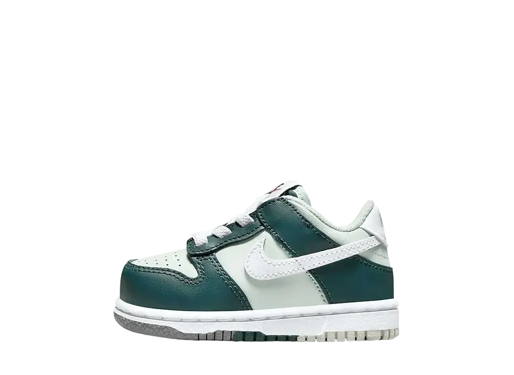 Nike TD Dunk Low "Deep Jungle/Light Silver/White"