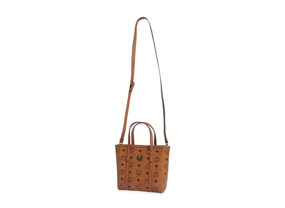 MCM AREN SHOPPER "COGNAC"