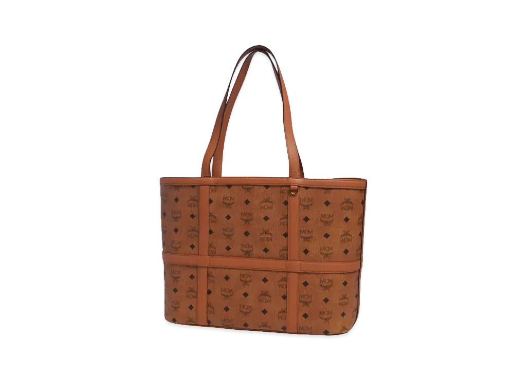MCM AREN SHOPPER MEDIUM "COGNAC"