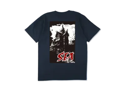 WIND AND SEA Halloween Mansion Tee "Navy"