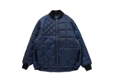 BEAMS x LAVENHAM Patchwork Lavenster Bomber Jacket "Navy"
