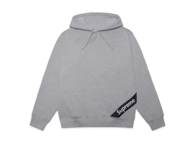 Supreme Corner Label Hooded Sweatshirt "Grey"