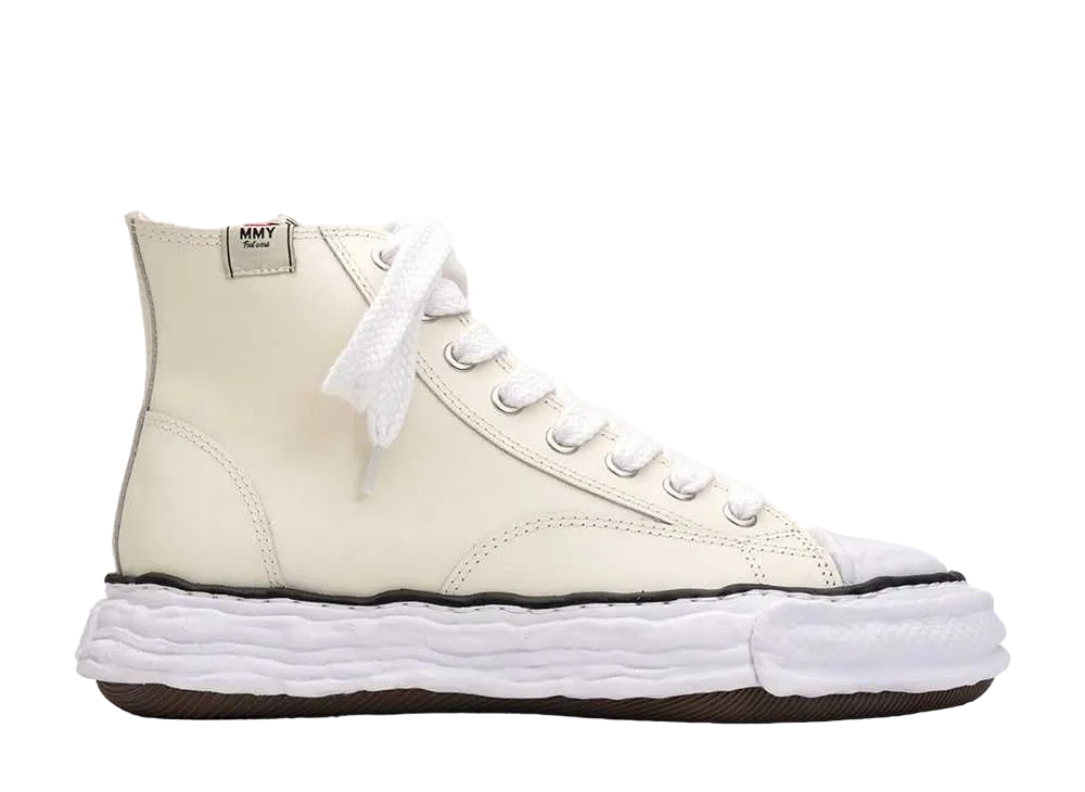 Maison MIHARA YASUHIRO PETERSON 23 OG Sole Leather High-top Sneaker "White"
