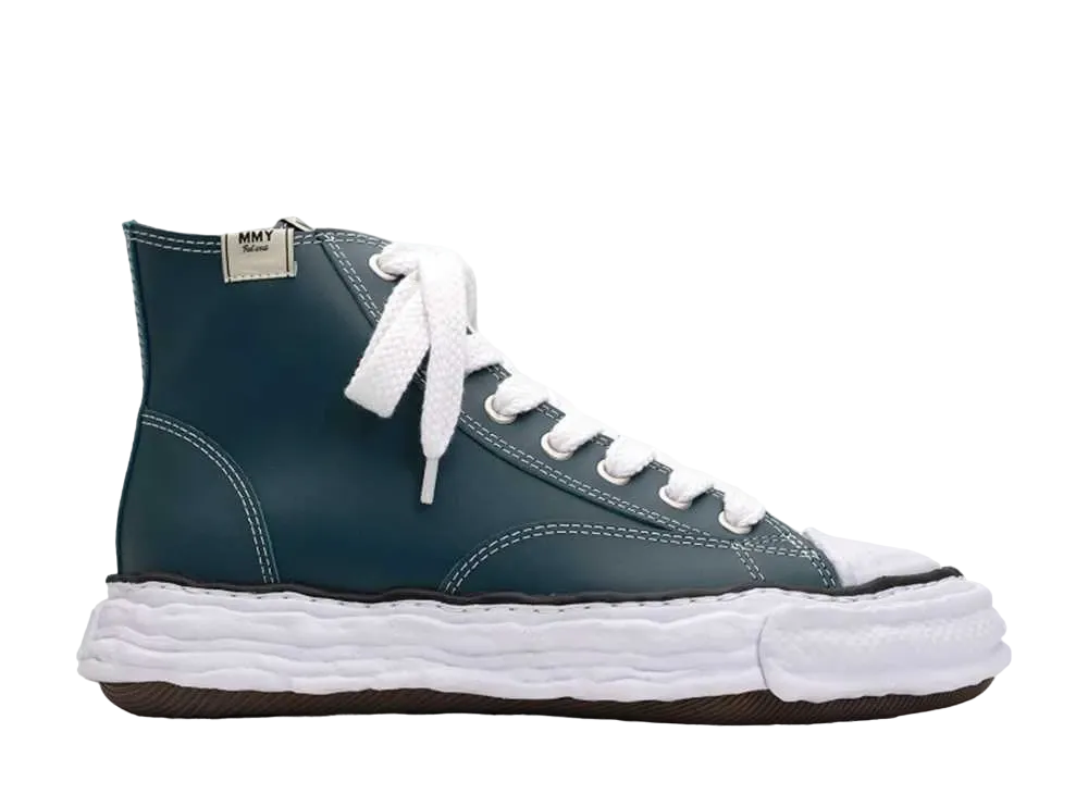 メゾンミハラヤスヒロ ピーターソン23 OG ソール レザー ハイトップ スニーカー "ブルー" (A11FW703)