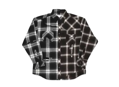 Rafu Remake shirt "DBROWN/BLACK"