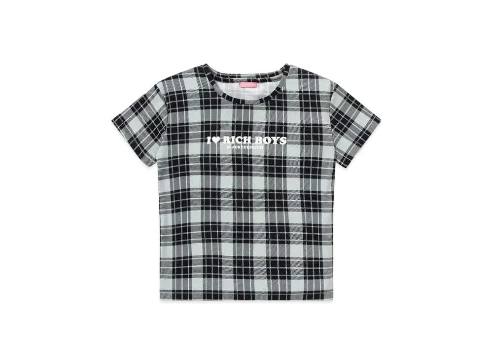 Blackeyepatch Rich Boys Checked Tee "Black"