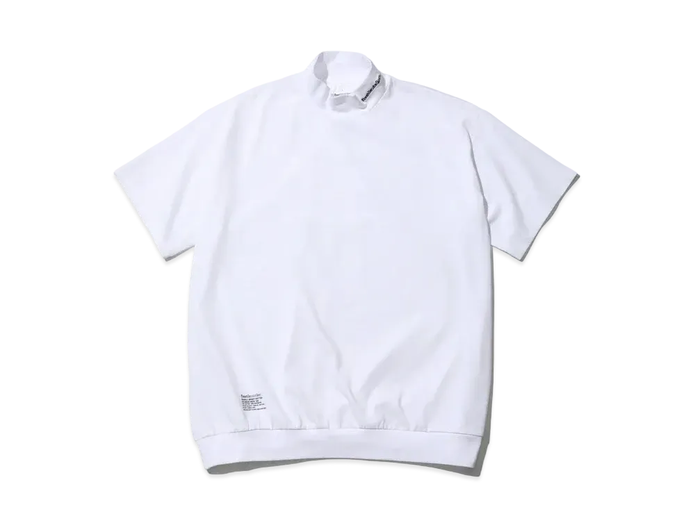 FreshServiceSport Double Jersey Dry Tech S/S Mock Neck Tee "White"