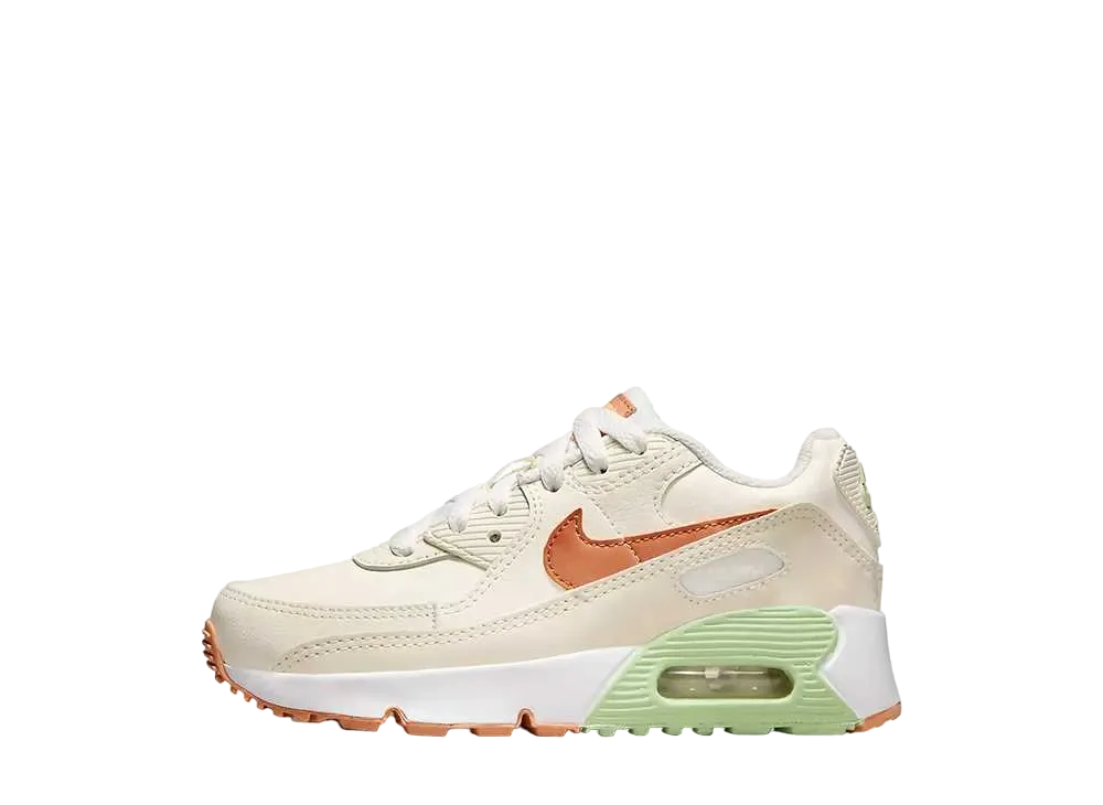 ナイキ PS エアマックス90 LTR "ペールアイボリー/ファントム/ハニーデュー/アンバーブラウン"(キッズ)