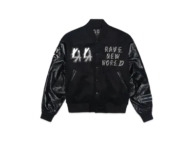 44 LABEL GROUP GRAD + JACKET CRINKLE SIMIL LEATHER BLACK + 44 LG EM/PATCH HAZARD "BLACK + 44 LG EM/PATCH HAZARD"