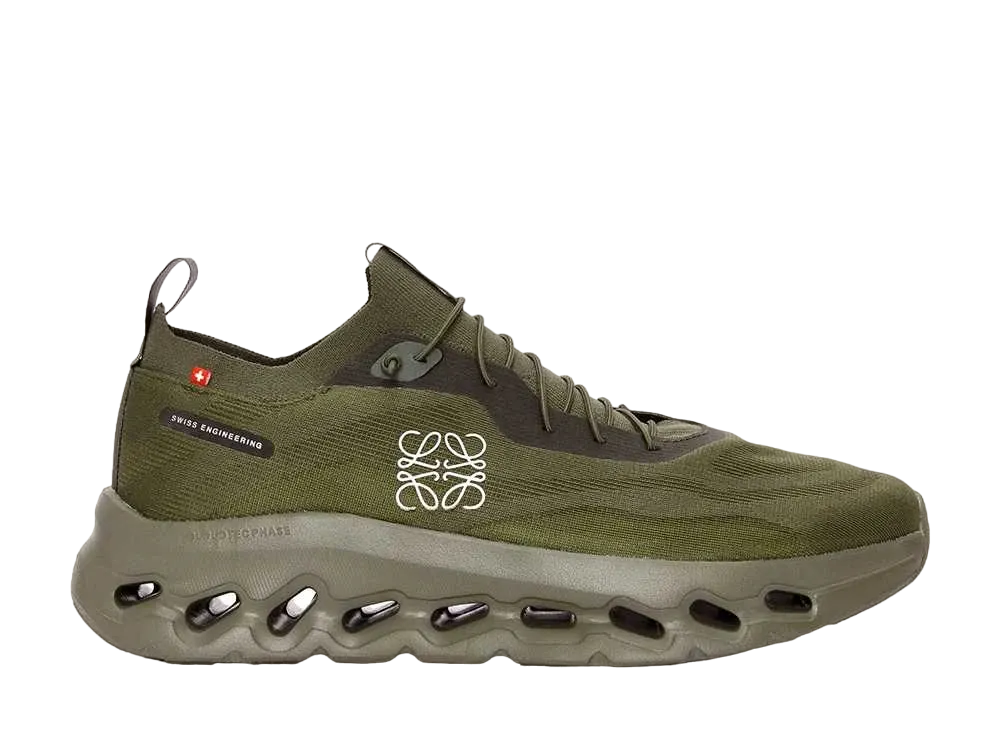 ロエベ × オン クラウドティルト スニーカー (リサイクルポリエステル) "カーキグリーン"