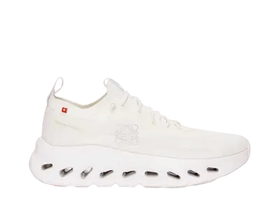 LOEWE × On Women's Cloudtilt Sneaker In Recycled Polyester "All White"