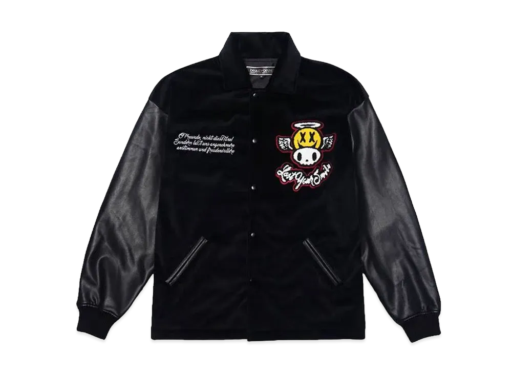 beauty:beast “Butterfly effect” Velour COACH JACKET "BLACK"